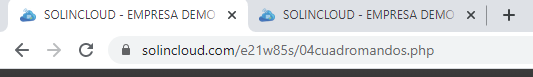 Varias pestañas abiertas con Solincloud en un mismo navegador