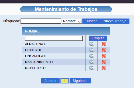 Mantenimiento de trabajos en solincloud