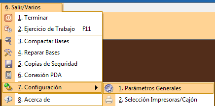 Acceso a Configuración Restages