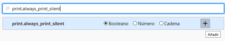 creando silent print en firefox