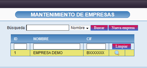 Selecciona empresa