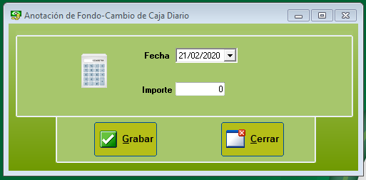 Anotar Cambio Caja