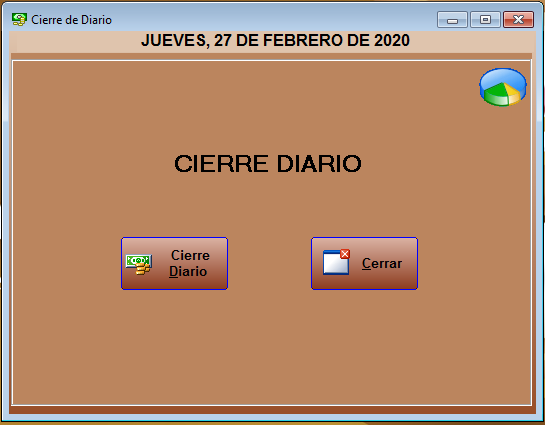 Cierre caja